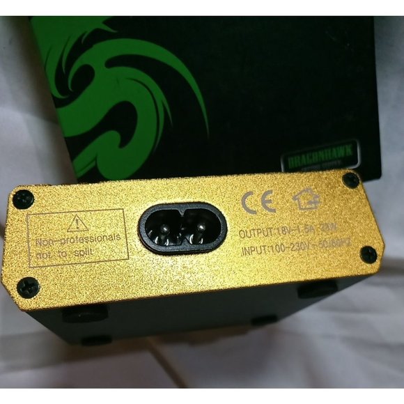 Dragonhawk Tattoo Power Supply Portable Pack Supply Kit Gold - Picture 4 of 10